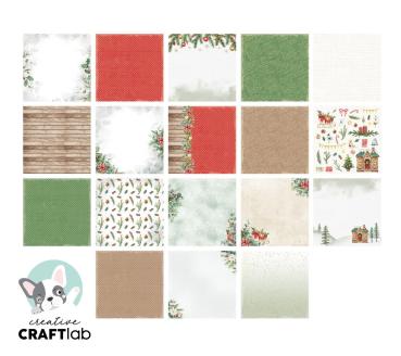 Creative Craft Lab - Studio Light - Designpapier "A Christmas Story" Paper Pack 8x8 Inch - 36 Bogen