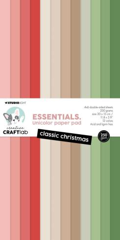 Creative Craft Lab - Studio Light - Cardstock "Classic Christmas" Paper Pack 30x15cm - 24 Bogen