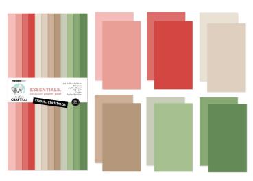 Creative Craft Lab - Studio Light - Cardstock "Classic Christmas" Paper Pack 30x15cm - 24 Bogen