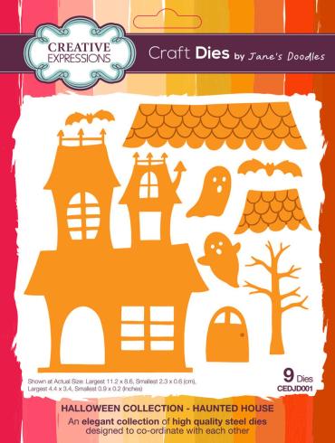 Creative Expressions - Stanzschablone "Haunted House" Craft Dies Design by Jane´s Doodles
