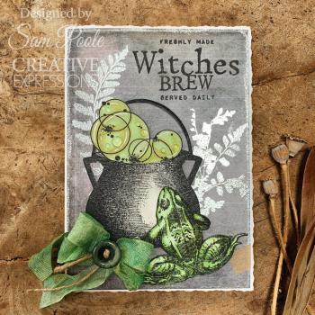 Creative Expressions - Stempelset "Halloween Frogs" Clear Stamps 6x8 Inch Design by Sam Poole