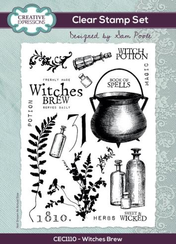 Creative Expressions - Stempelset "Witches Brew" Clear Stamps 6x8 Inch Design by Sam Poole