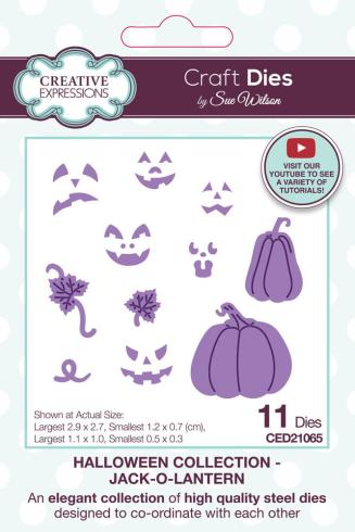 Creative Expressions - Stanzschablone "Halloween Jack-O-Lantern" Craft Dies Design by Sue Wilson