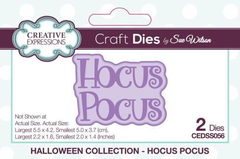 Creative Expressions - Stanzschablone "Halloween Hocus Pocus" Craft Dies Design by Sue Wilson