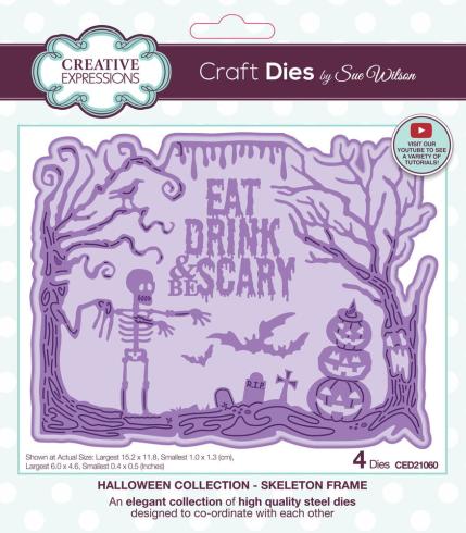 Creative Expressions - Stanzschablone "Halloween Skeleton Frame" Craft Dies Design by Sue Wilson