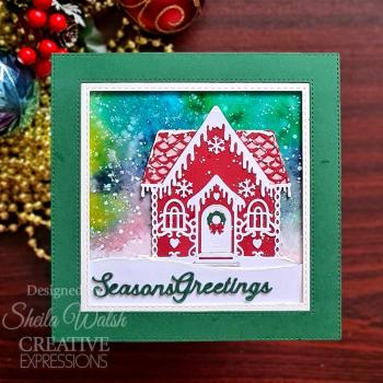 Creative Expressions - Stanzschablone "Festive Gingerbread House" Paper Cuts Craft Dies Design by Cathie Shuttleworth