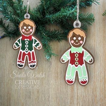 Creative Expressions - Stanzschablone "Festive Gingerbread Boy" Paper Cuts Craft Dies Design by Cathie Shuttleworth