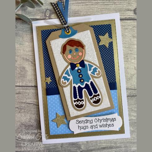 Creative Expressions - Stanzschablone "Festive Gingerbread Boy" Paper Cuts Craft Dies Design by Cathie Shuttleworth