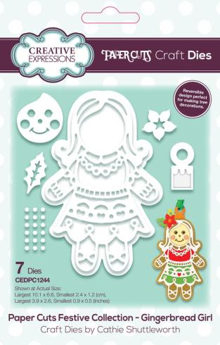 Creative Expressions - Stanzschablone "Festive Gingerbread Girl" Paper Cuts Craft Dies Design by Cathie Shuttleworth