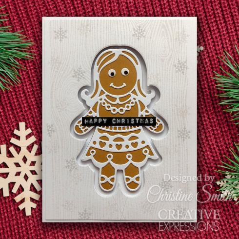 Creative Expressions - Stanzschablone "Festive Gingerbread Girl" Paper Cuts Craft Dies Design by Cathie Shuttleworth