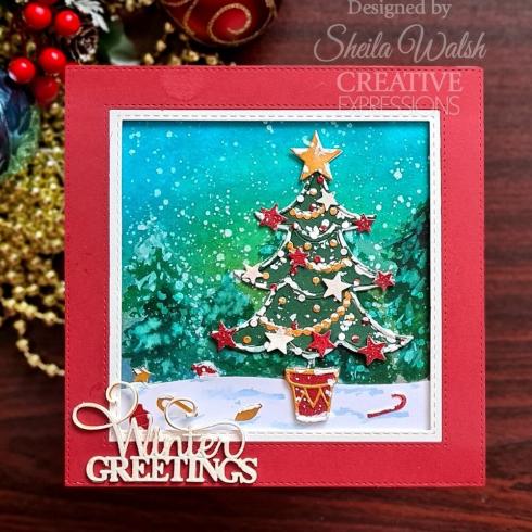 Creative Expressions - Stanzschablone "Festive Christmas Tree" Paper Cuts Craft Dies Design by Cathie Shuttleworth