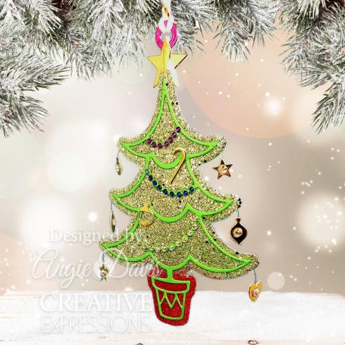 Creative Expressions - Stanzschablone "Festive Christmas Tree" Paper Cuts Craft Dies Design by Cathie Shuttleworth