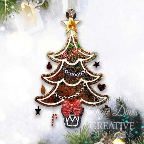 Creative Expressions - Stanzschablone "Festive Christmas Tree" Paper Cuts Craft Dies Design by Cathie Shuttleworth