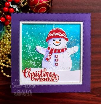 Creative Expressions - Stanzschablone "Festive Snowman" Paper Cuts Craft Dies Design by Cathie Shuttleworth