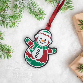 Creative Expressions - Stanzschablone "Festive Snowman" Paper Cuts Craft Dies Design by Cathie Shuttleworth