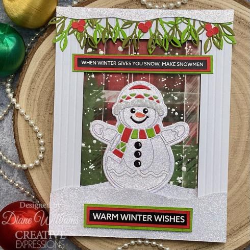 Creative Expressions - Stanzschablone "Festive Snowman" Paper Cuts Craft Dies Design by Cathie Shuttleworth