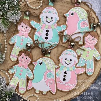 Creative Expressions - Stanzschablone "Festive Snowman" Paper Cuts Craft Dies Design by Cathie Shuttleworth