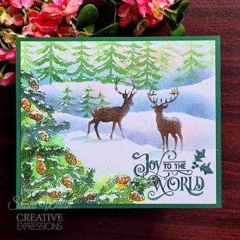 Creative Expressions - Schablone 6x8 Inch "Woodland Friends" Stencil Design by Taylor Made Journals