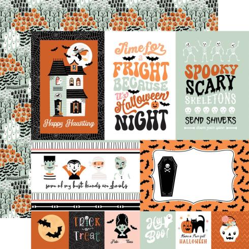 Echo Park - Designpapier "Spooktacular Halloween" Collection Kit 12x12 Inch - 12 Bogen