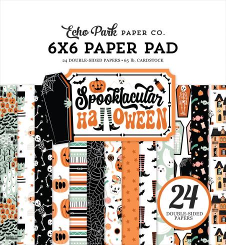 Echo Park - Designpapier "Spooktacular Halloween" Paper Pack 6x6 Inch - 24 Bogen
