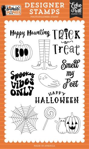 Echo Park - Stempelset "Spooky Vibes Only" Clear Stamps
