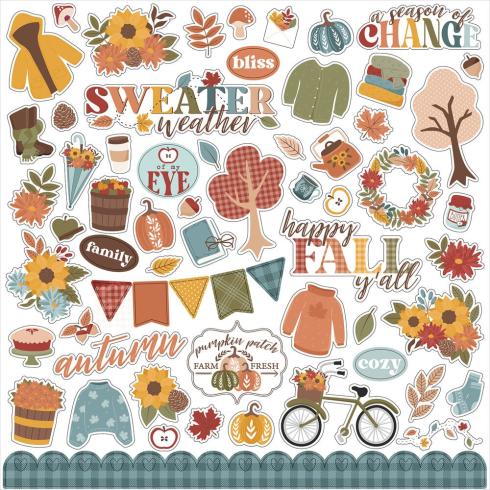 Echo Park - Designpapier "Sweater Weather" Collection Kit 12x12 Inch - 12 Bogen