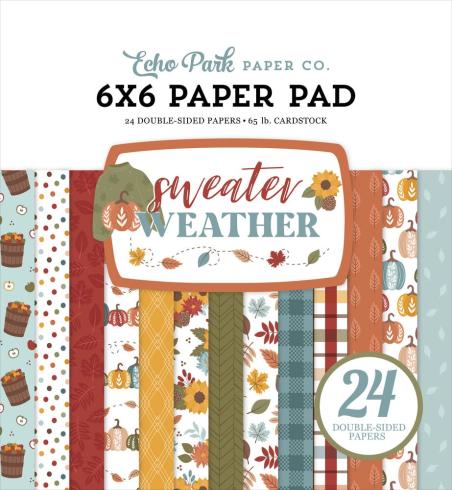 Echo Park - Designpapier "Sweater Weather" Paper Pack 6x6 Inch - 24 Bogen
