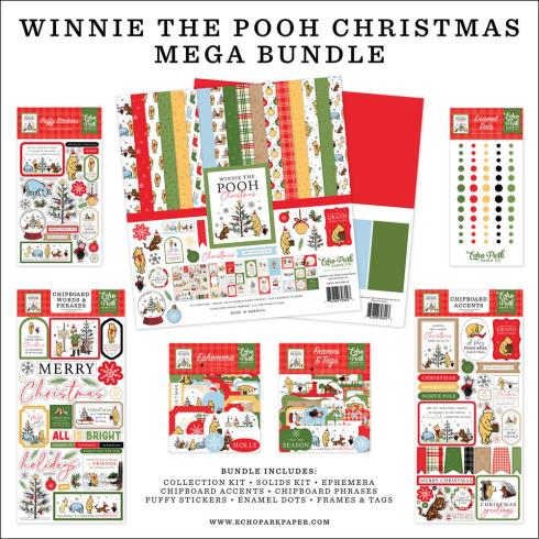 Echo Park - Komplettpaket "Winnie The Pooh Christmas" Mega Bundle