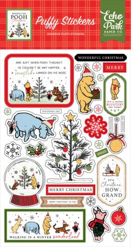 Echo Park - Aufkleber "Winnie The Pooh Christmas" Stickers