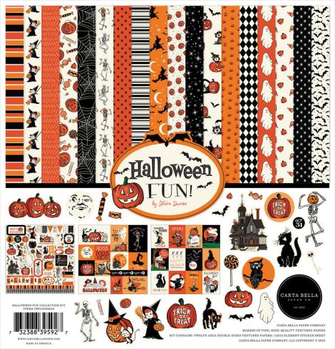 Carta Bella - Designpapier "Halloween Fun" Collection Kit 12x12 Inch - 12 Bogen  