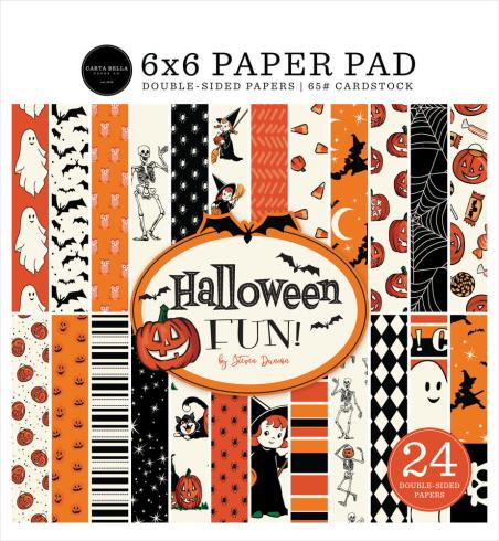 Carta Bella - Designpapier "Halloween Fun" Paper Pad 6x6 Inch - 24 Bogen