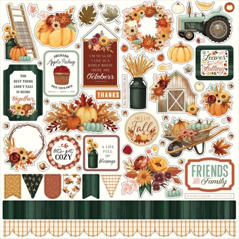 Carta Bella - Designpapier "Harvest" Collection Kit 12x12 Inch - 12 Bogen  