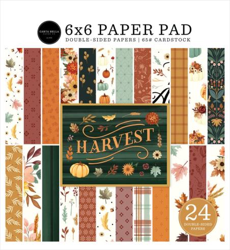 Carta Bella - Designpapier "Harvest" Paper Pad 6x6 Inch - 24 Bogen