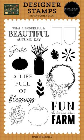 Carta Bella - Stempelset "A Life Full Of Blessings" Clear Stamps