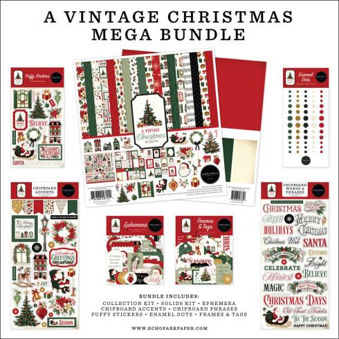 Carta Bella - Mega Bundle "A Vintage Christmas" Komplettpaket 