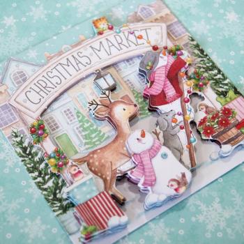 Craft Consortium - 3D Decoupage Set "Christmas Market" 10 Bogen