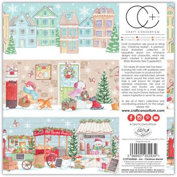 Craft Consortium - Designpapier "Christmas Market" Paper Pad 6x6 Inch - 40 Bogen