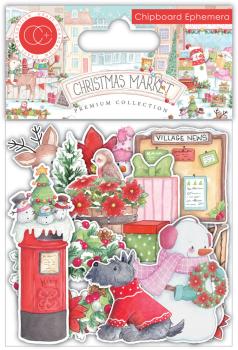 Craft Consortium - Stanzteile "Christmas Market" Chipboard Ephemera