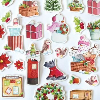 Craft Consortium - Stanzteile "Christmas Market" Chipboard Ephemera