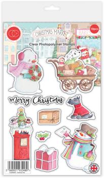 Craft Consortium - Stempelset "Christmas Post" Clear Stamps