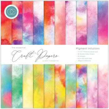 Craft Consortium - Designpapier "Pigment Infusions" Paper Pad 12x12 Inch - 30 Bogen