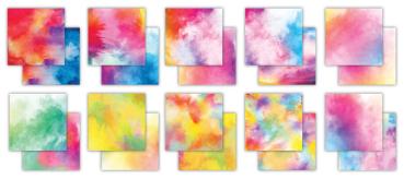 Craft Consortium - Designpapier "Pigment Infusions" Paper Pad 6x6 Inch - 40 Bogen