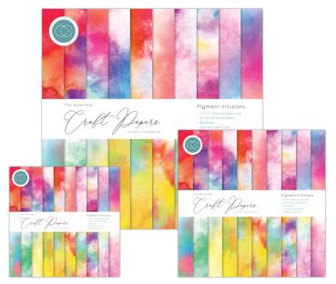 Craft Consortium - Designpapier "Pigment Infusions" Paper Pad 8x8 Inch - 30 Bogen