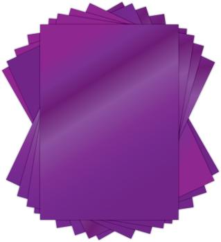 Craft Consortium - Spiegelkarton A4 "Purple" Mirror Card - 10 Bogen