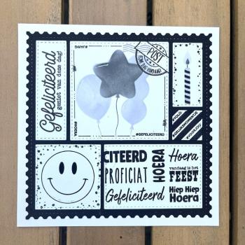 Carlijn Design - Stanzschablone "Vierkant Venster Postage" Dies 