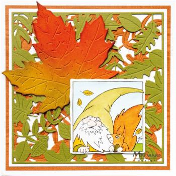 Marianne Design - Stanzschablone "Background Fall leaves" Craftables Dies