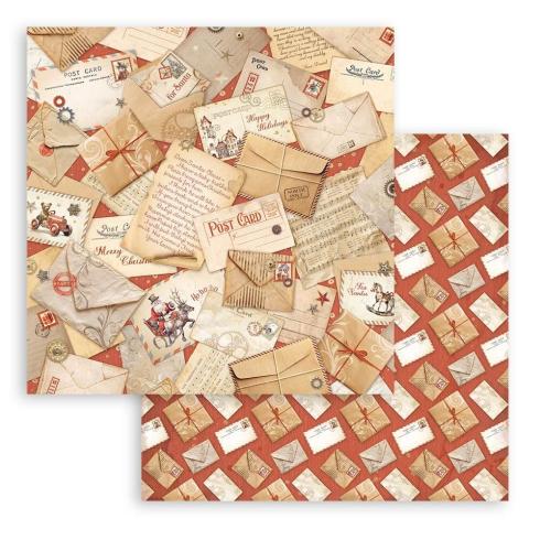 Stamperia - Designpapier "Gear up for Christmas" Maxi Paper Pack 12x12 Inch - 10 Bogen