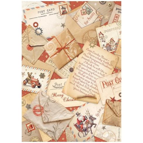 Stamperia - Decopatch Papier "Post Cards" Decoupage A4 - 6 Bogen  