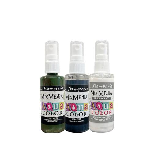 Stamperia - Aquarellfarbe "Gear up for Christmas" Aquacolor Paint Kit 3x30ml