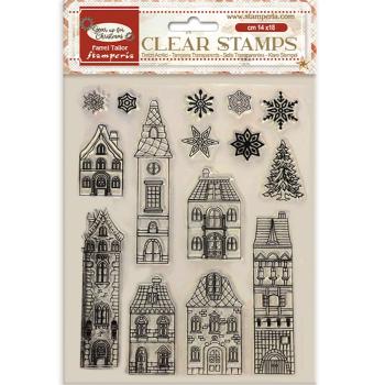 Stamperia - Stempelset "Cozy Houses" Clear Stamps